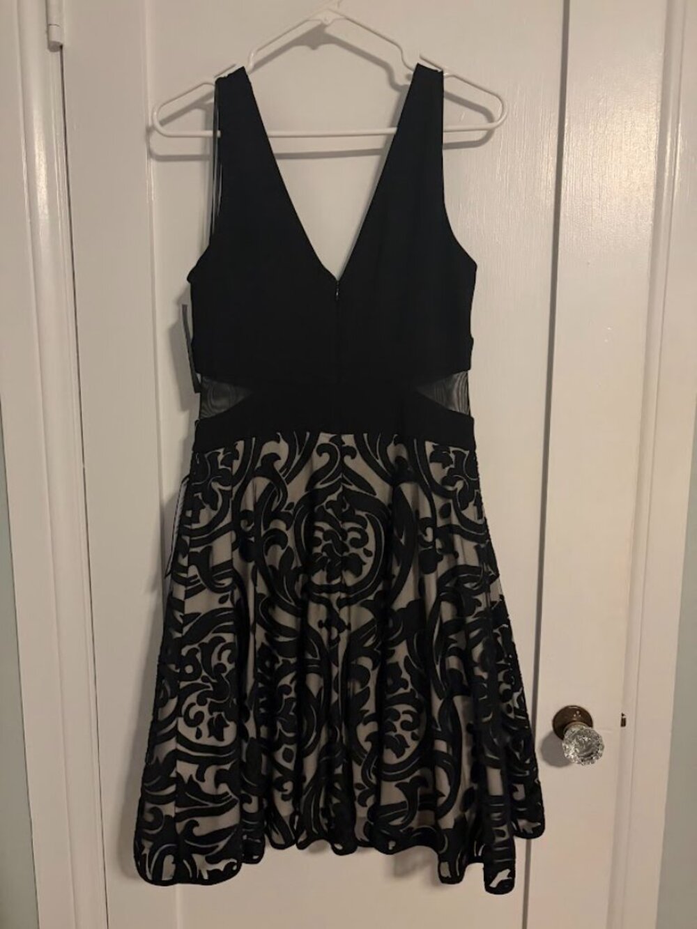 XSCAPE Black Fit&Flare Cocktail Party Dress Wedding Guest Holidays | Size 10 NWT - Picture 3 of 8